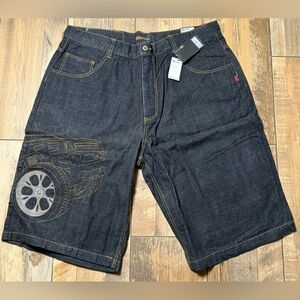 NWT Vintage Godbody Denim Mens W44 Streetwear Shorts
